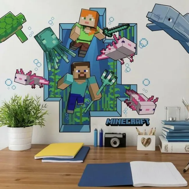 Minecraft giant wallstickers