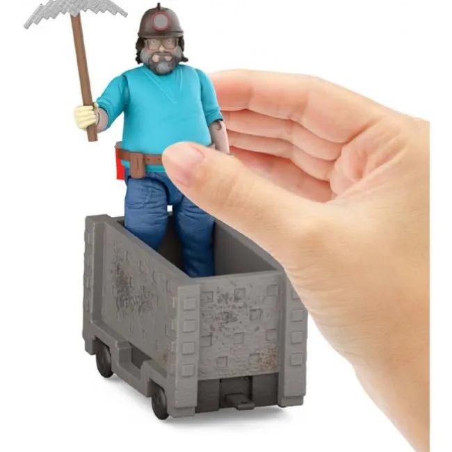 Minecraft Movie Steve + Minecart