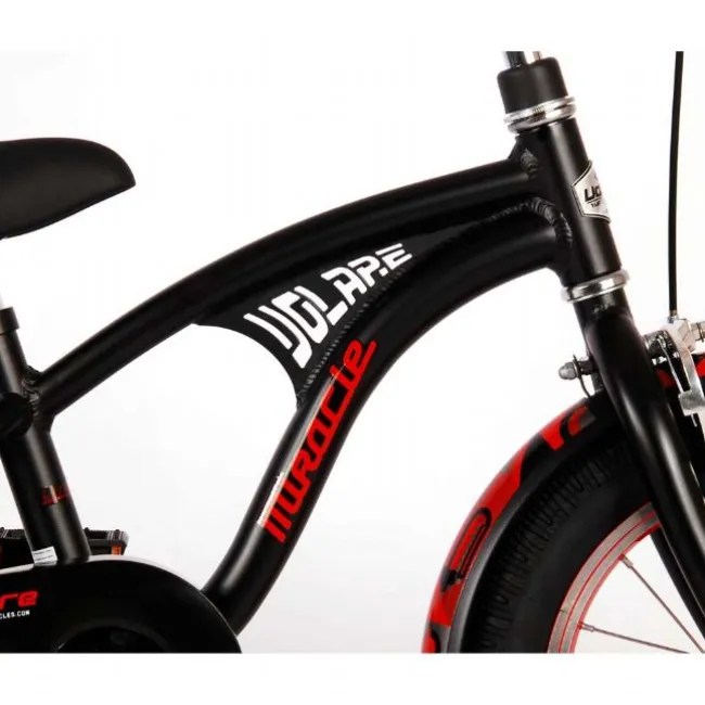 Miracle Cruiser Mat Sort Cykel 14 tommer