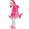 Mommy Shark - Lyserød Haj 98 cm