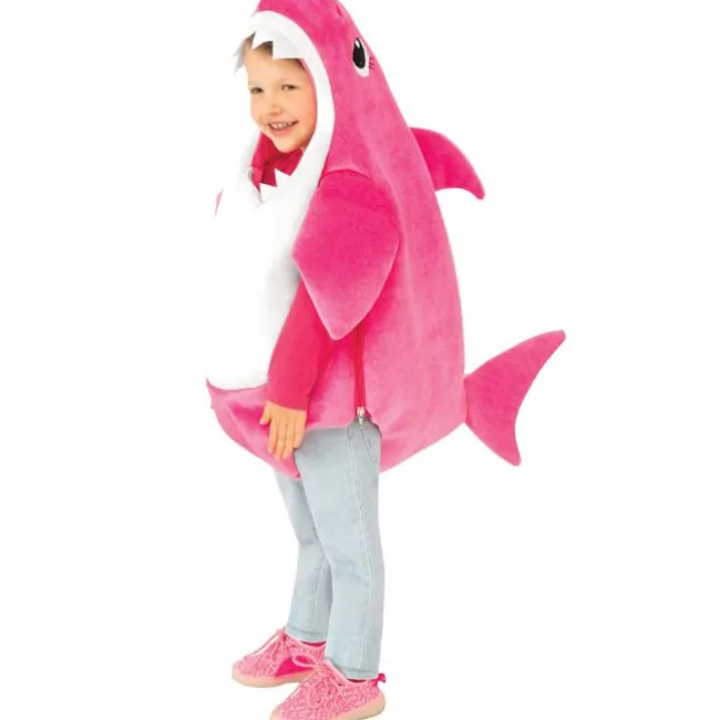 Mommy Shark - Lyserød Haj 98 cm