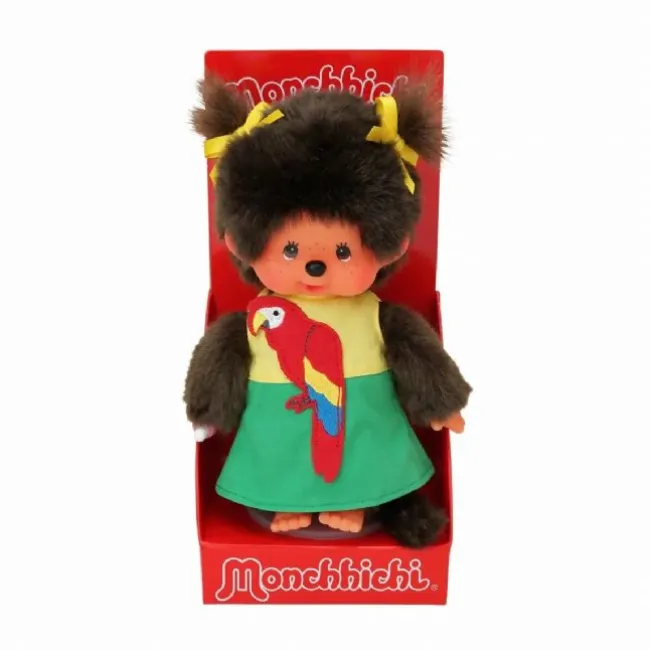 Monchhichi Dukke Papegøje Pige 20 cm