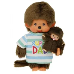 Monchhichi far med barn 20cm