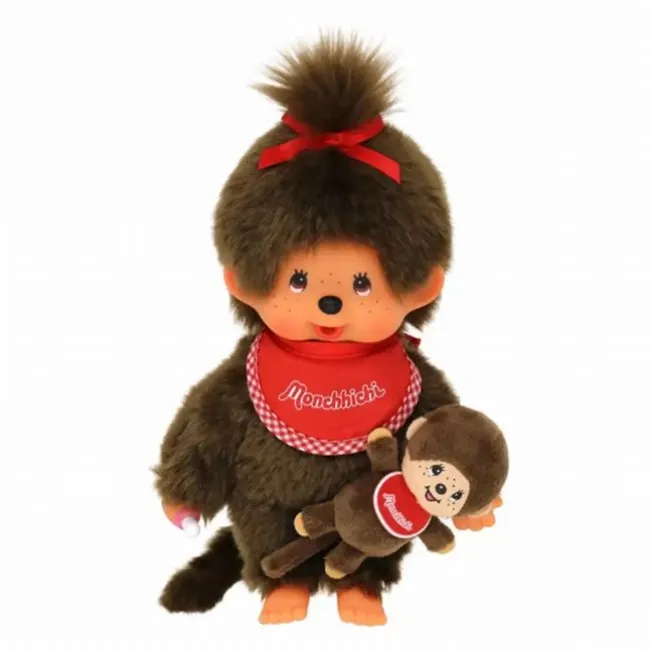 Monchhichi pige med baby, 20 cm