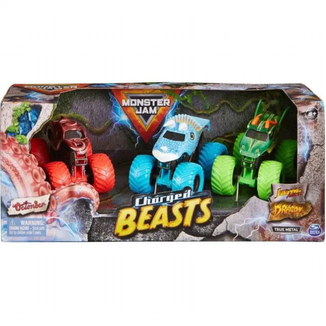 Monster Jam Charged Beasts 3-Pack 1:64