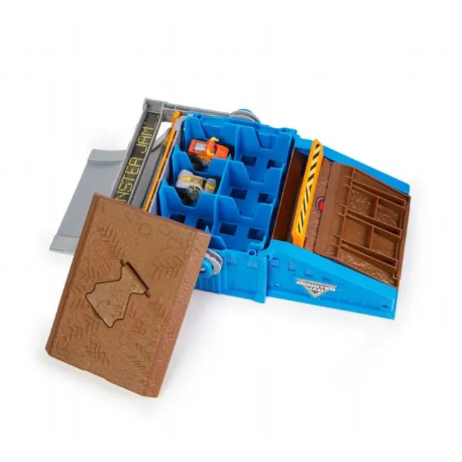 Monster Jam Mini Flip + Go Playset