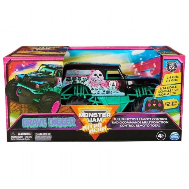 Monster Jam RC Neon Grave Digger 1:24
