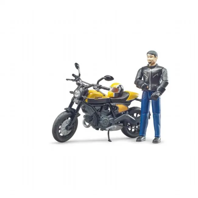 Motorcykel Ducati med kører