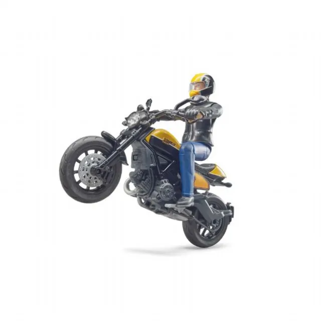 Motorcykel Ducati med kører