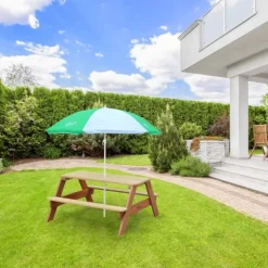 Nick Picnic Bord m Parasol brun