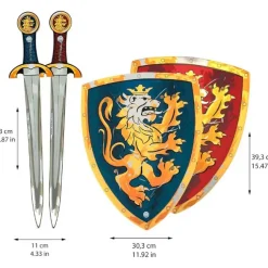 Noble Knight Riddersæt -Sværd og skjold