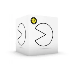 Pac-man LED lampe med lys og ikonisk lyd