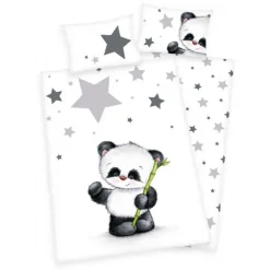 Panda Bambus Sengetøj 100x135 cm