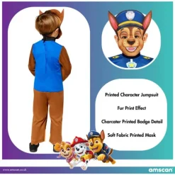 Paw Patrol Chase m. maske 98-104 cm