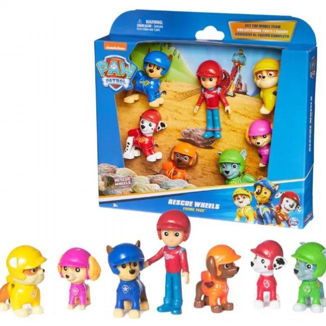 Paw Patrol Rescue Wheels Figursæt 7 Dele