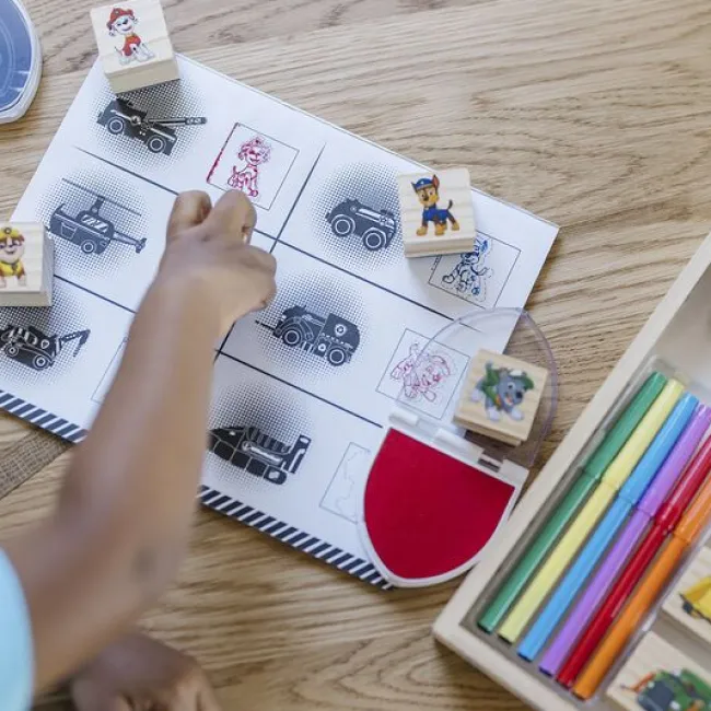 Paw Patrol Træstempler Aktivitetssæt