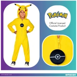 Pikachu børnekostume 104-116 cm