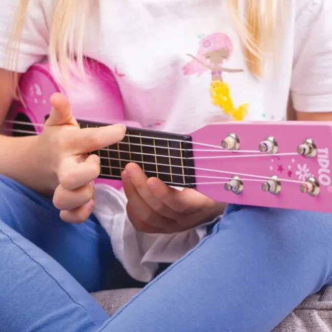 Pink guitar