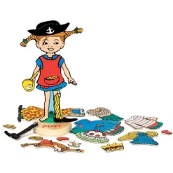 Pippi magnet påklædningsdukke