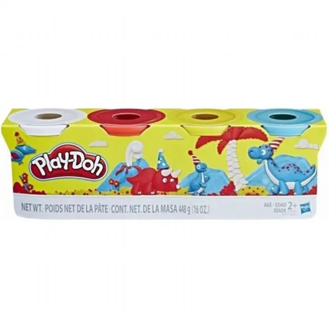 Play-Doh 4 Bøtter Dinosaurer