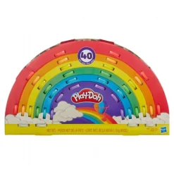Play-Doh regnbuesæt m. 40 bøtter