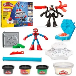 Play-Doh Spiderman Launch & Slice Battle