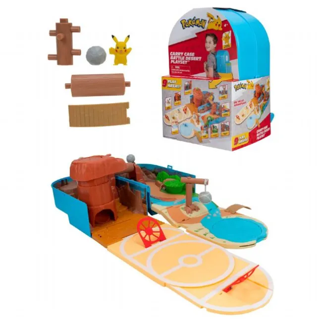 Pokemon Carry Case Battle Desert Playset