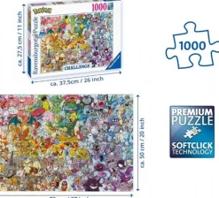 Pokemon Challange Puslespil 1000 Brikker