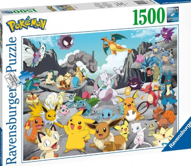 Pokemon Classic Puslespil 1500 Brikker