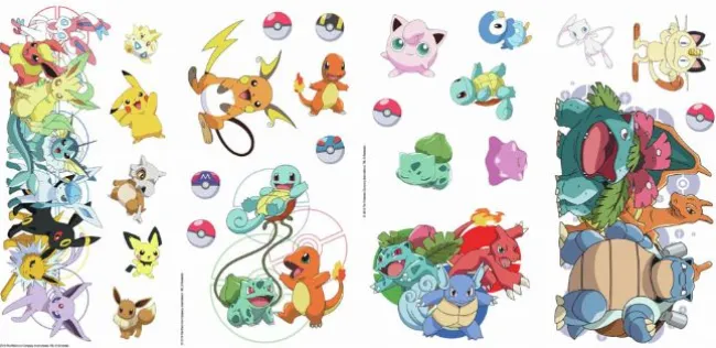 Pokemon Favoritter Wallstickers