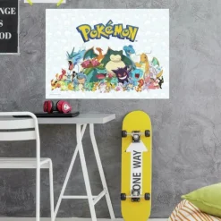 Pokemon Kæmpe Wallsticker 65x90 cm