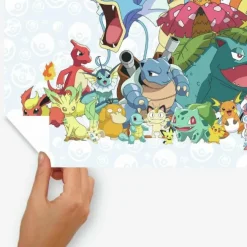Pokemon Kæmpe Wallsticker 65x90 cm