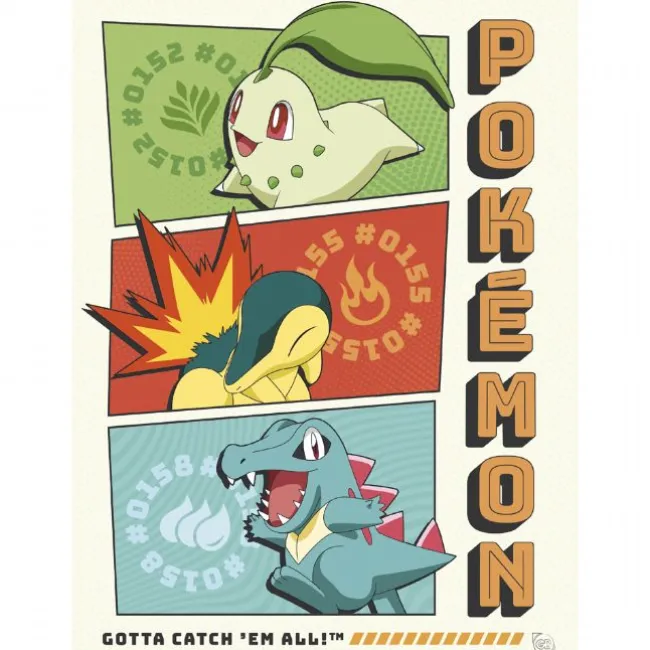 Pokemon Plakatsæt 9 stk 21x29,7 cm