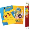 Pokemon Plakat Sæt 52x38 cm