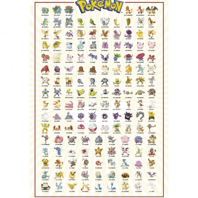 Pokemon Plakat 91,5x61 cm