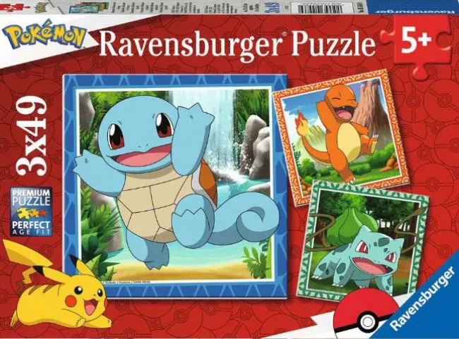 Pokemon Puslespil 3x49 Brikker