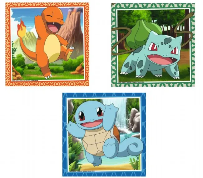 Pokemon Puslespil 3x49 Brikker