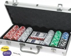 Poker Chips kuffert 300 laser chips