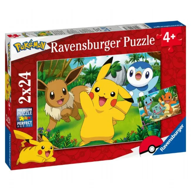 Pokémon puslespil 2x24 brikker