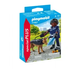 Politibetjent med sporhund