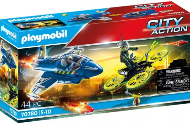 Politi-jet dronejagt