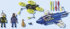 Politi-jet dronejagt