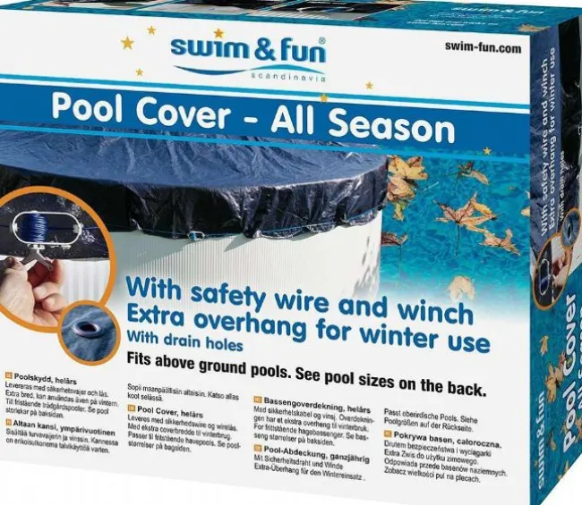 Poolcover OVAL winter 5.00x3.00m med wir