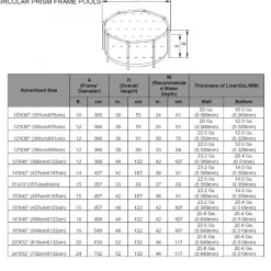 Pool Prism Frame 32.695L 610x132 cm