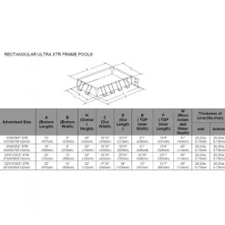 Pool Ultra XTR Frame 54.368L 975x488x132