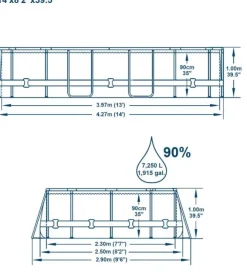 Power Steel Vista 7.250L 427x250x100cm