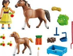 Pru med hest og føl