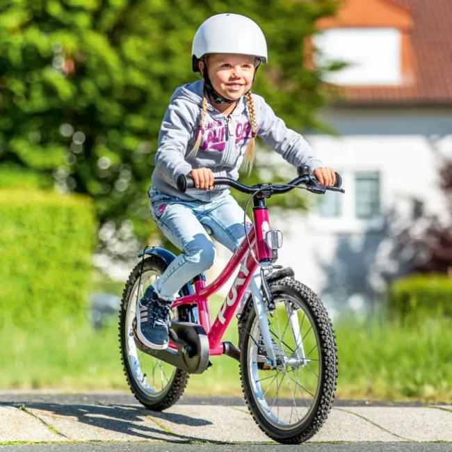 Puky Børnecykel lilla/hvid 18 tommer