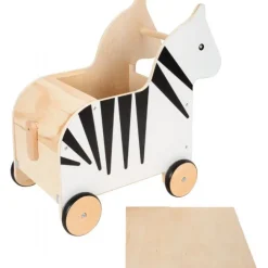 Pull Along legetøjskasse Zebra