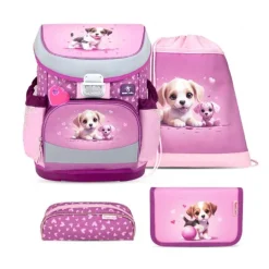 Puppy Skoletaske med 4 Dele